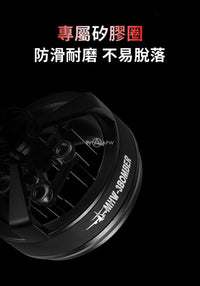 MHW-3BOMBER Distribuidor de café giratorio Cyclone de 58,35 mm | Aguja mezcladora profesional, resuelve el efecto canalización, negro
