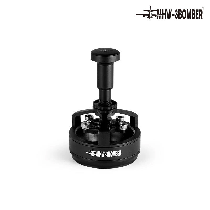 MHW-3BOMBER Distribuidor de café giratorio Cyclone de 58,35 mm | Aguja mezcladora profesional, resuelve el efecto canalización, negro