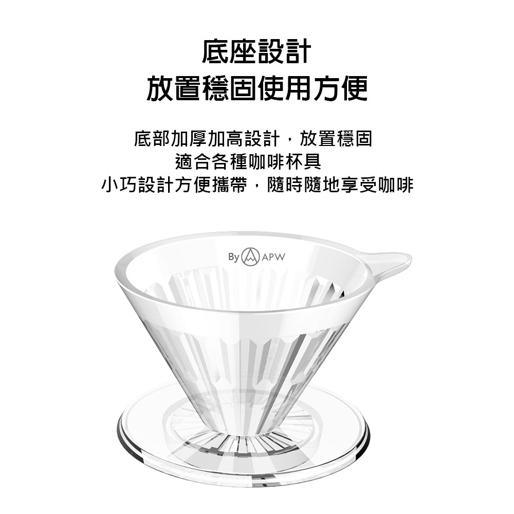 泰摩 Timemore 樹脂冰瞳濾杯 透明 PCTG V型 錐型 手沖濾杯 送濾紙