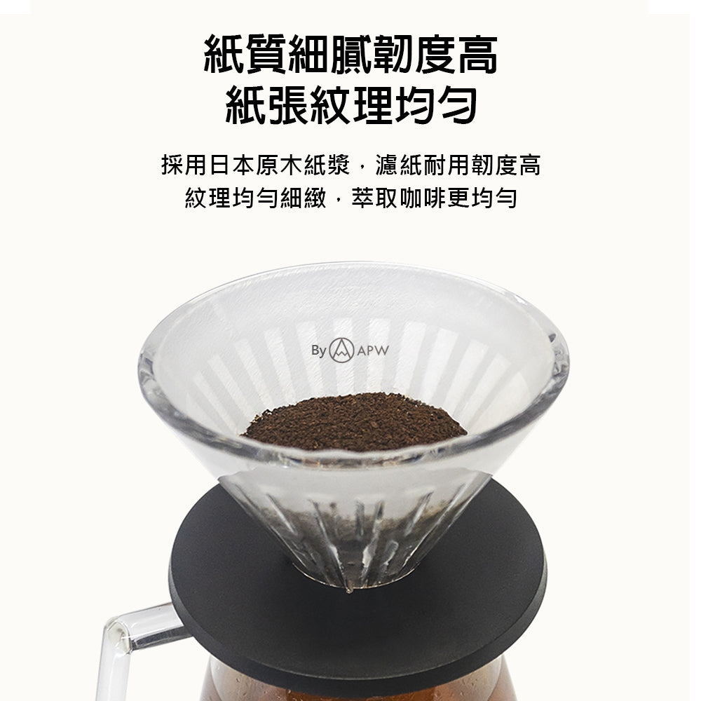 泰摩 Timemore V02 手沖咖啡濾紙 日本製