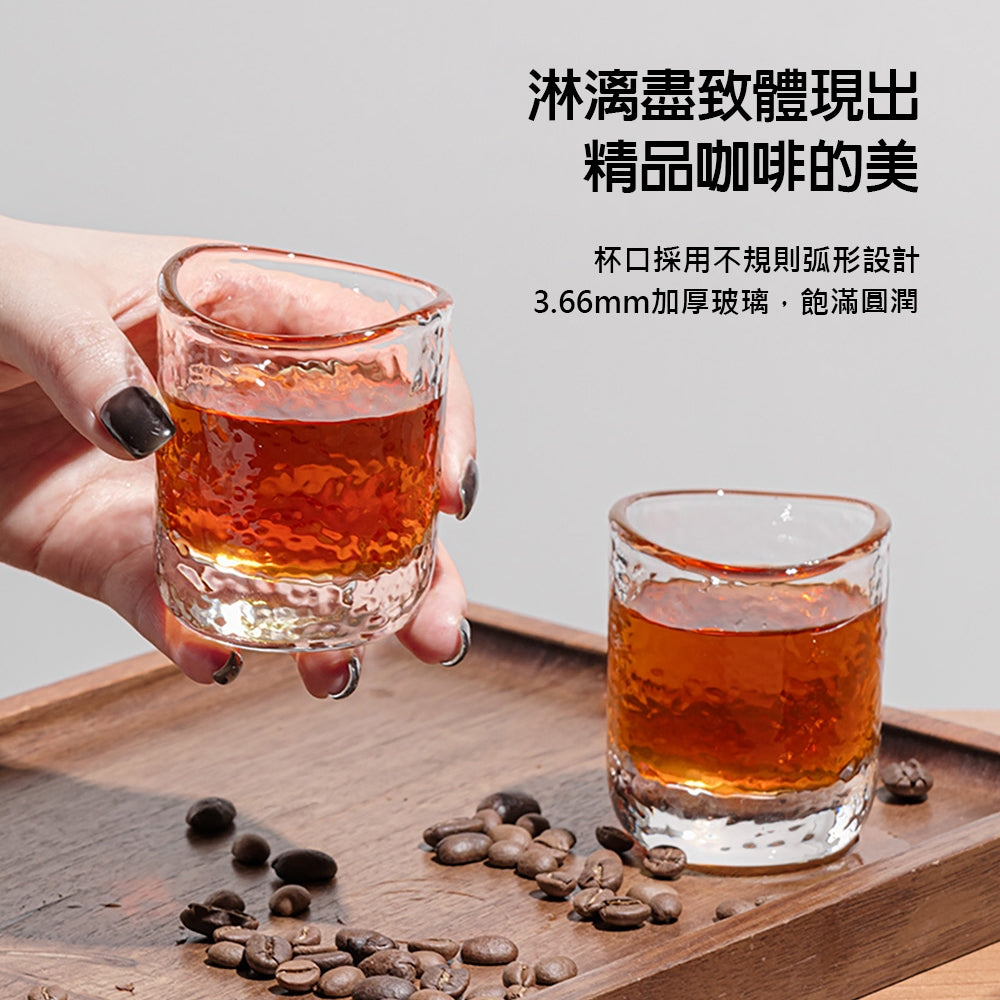 泰摩 Timemore 錘目紋玻璃杯 咖啡杯