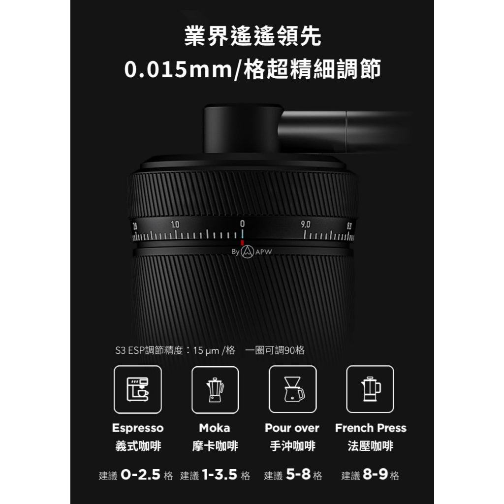 泰摩 Timemore 栗子S3 ESP 外調式手搖磨豆機