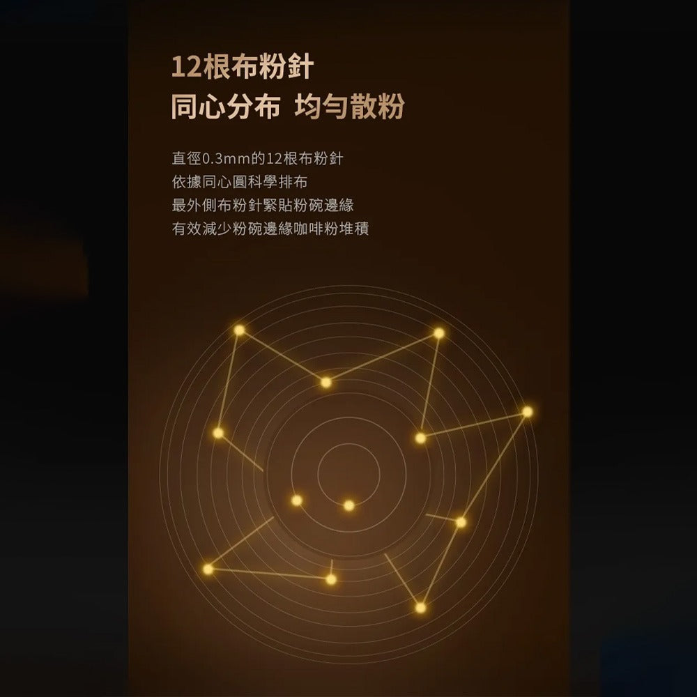 TIMEMORE 泰摩 旋影電動針式布粉器 58mm WDT布粉器 自動布粉 義式咖啡 曜石黑 銀色