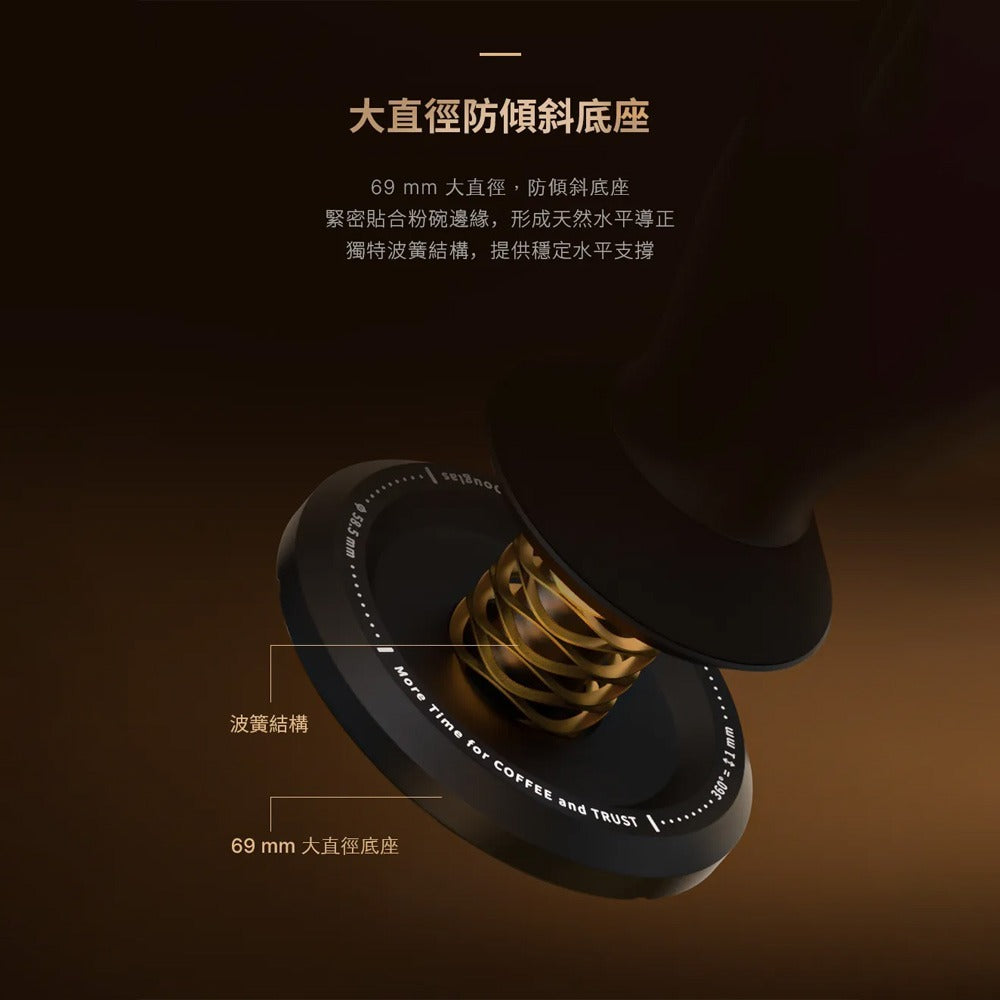 TIMEMORE Antony FLOW Self-leveling Tamper 58.5mm Adjustable Depth Anti-Vacuum Espresso Coffee Large Handle Small Handle